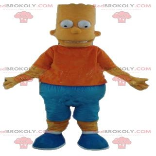 SPOTSOUND Bart REDBROKOLY Mascot famous yellow character of the Simpsons