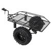 01 Trailer Hopper Trail, Metal Rc Bucket Trailer, Simulation Trailing Car Toy Set for D90 Scx10 DIY Parts Rc Crawler Car DIY Kit (Black) view 1