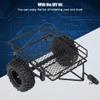 01 Trailer Hopper Trail, Metal Rc Bucket Trailer, Simulation Trailing Car Toy Set for D90 Scx10 DIY Parts Rc Crawler Car DIY Kit (Black) view 4