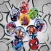 JA-RU Marvel Avengers Bouncy Superballs Super Hi Bounce 1.2" (Pack of Balls) Hulk, Thor, Cap America & Friends Fidget Balls Small Toys for Kids Prize Giveaways Gift. (Spiderman/Avengers 2 Packs) view 3
