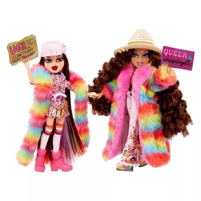 Bratz x JimmyPaul Special Edition Designer Pride 2-Pack Couple Roxxi & Nevra Fashion Dolls, Multicolor, 580324