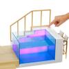 Rainbow High Color Change Playset: 7-in-1 Light-Up Multicolor Changing Pool, Adjustable Umbrella, and Pool Accessories. Fits 7 Fashion Dolls, Toy Gift for Kids Ages 6 7 8+ to 12 view 2