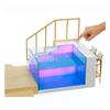 Rainbow High Color Change Playset: 7-in-1 Light-Up Multicolor Changing Pool, Adjustable Umbrella, and Pool Accessories. Fits 7 Fashion Dolls, Toy Gift for Kids Ages 6 7 8+ to 12 view 4