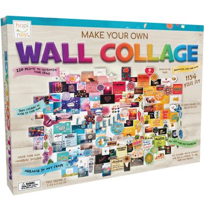 Hapinest DIY Wall Collage Kit for Tween and Teen Girls, Gifts for Ages 10 11 12 13 14 Years Old and Up Cute Trendy Bedroom Room Dcor