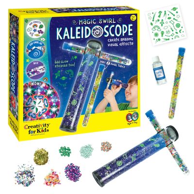 Creativity for Kids Magic Swirl Kaleidoscope Kit - Make Your Own Kaleidoscope for Kids, STEM Toys (Ages 6+)
