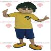 SPOTSOUND Boy REDBROKOLY Mascot with a green wig view 1