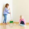 FOPNETS Kids Cleaning Set Toys 7 Piece Cleaning Toys for Toddlers Pretend Play Cleaning Tools for Kids Wooden Detachable Housekeeping Broom Dustpan Duster Brush Mop view 2