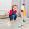 FOPNETS Kids Cleaning Set Toys 7 Piece Cleaning Toys for Toddlers Pretend Play Cleaning Tools for Kids Wooden Detachable Housekeeping Broom Dustpan Duster Brush Mop view 4