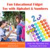 Pop it Fidget Sensory Learning Toy with ALPHABET and NUMBERS for TODDLERS and AUTISTIC Children, Ideal for Learning at Home, School, and Travel. Educational Stress Relief Toy That Makes Learning Fun view 3
