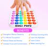 Pop it Fidget Sensory Learning Toy with ALPHABET and NUMBERS for TODDLERS and AUTISTIC Children, Ideal for Learning at Home, School, and Travel. Educational Stress Relief Toy That Makes Learning Fun view 4