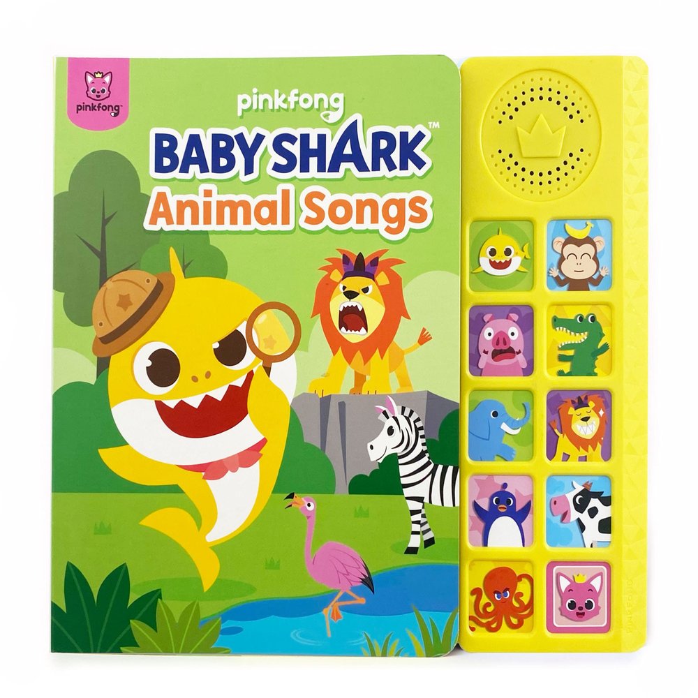 Baby Shark Animal Songs 10 Button Sound Book | Learning & Education Toys | Interactive Books for Toddlers 1-3 | Gifts for Boys & Girls