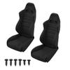 2Pack ShareGoo Hard Plastic Car Seat,RC Truck Simulation Seats Compatible with Axial SCX10 SCX10-III 90046 Spectra RR10 TRX-4 1/10 RC Crawler (Black) view 1