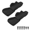 2Pack ShareGoo Hard Plastic Car Seat,RC Truck Simulation Seats Compatible with Axial SCX10 SCX10-III 90046 Spectra RR10 TRX-4 1/10 RC Crawler (Black) view 2