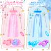 Fedio Princess Dress Up Shoes Set Little Girls Role Play Shoes Pretend Princess Gift Toy Set with 3 Pairs of Shoes,Princess Cape,Crown Tiaras,Unicorn Purse for Girls Aged 3,4,5,6 Birthday Christmas view 2