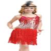 1920's Sequins Flapper Dress Children's Day Gift Party Halloween Costumes for Girls Accessories Set (Medium, Style 7 Red) view 1