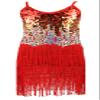 1920's Sequins Flapper Dress Children's Day Gift Party Halloween Costumes for Girls Accessories Set (Medium, Style 7 Red) view 3