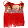 1920's Sequins Flapper Dress Children's Day Gift Party Halloween Costumes for Girls Accessories Set (Medium, Style 7 Red) view 4