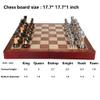 17.7in / Chess Sets Wooden Box Board Game with Storages Folding Chess Box -Beginner Chess Set for Kids and Adults ( Size : 17.7" ) view 4