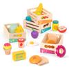 B. toys  Little Foodie Groups  24-Piece Wooden Grocery Toy with Categorized Food Crates  Encourage Sorting, Healthy Eating Pretend Scenarios  Best for Curious Chefs  Ages 3+ view 1