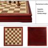 17.7in Chess Set Inlaid Wood Chess Board Deluxe Wood Board and Storage -Beginner Chess Set for Kids and Adults (1) ( Size : 11.8" ) view 4