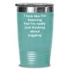 Juggling Tumbler Just thinking about juggling 20oz, Teal Green view 1