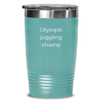 Juggling Tumbler Olympic juggling champ 20oz, Teal Green