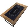 Bullets Playing Cards Poker Table Top Mat - Durable, Water-Resistant, & Non-Slip Surface - Mat with Sewn Edges for Casino Night and Texas Holdem - with Carrying Tube - Rectangular 63" x 31.5" - Black view 2