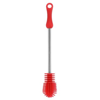 Bottle Brush, 10.6 Silicone Bottle Brush with Anti-Slip Handle Bottle Cleaner Brush for Cleaning Water Bottle Brush for Narrow Neck Containers