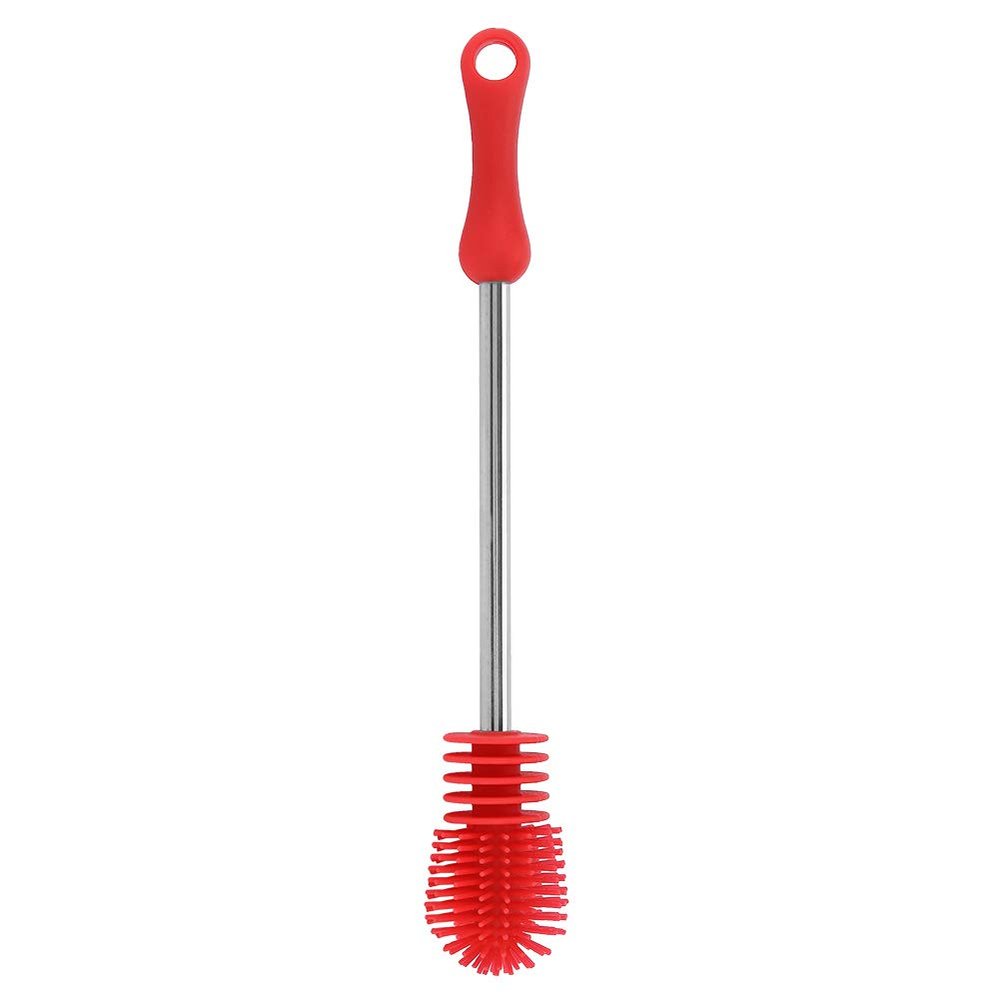 Bottle Brush, 10.6 Silicone Bottle Brush with Anti-Slip Handle Bottle Cleaner Brush for Cleaning Water Bottle Brush for Narrow Neck Containers
