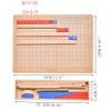 Kghios Montessori Addition and Subtraction Board Montessori Math Toys Material for Toddlers Childhood Kids,Addition & Subtraction Strip Board view 2