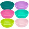 Re-Play Made in USA 20 Oz. Reusable Plastic Bowls, Pack of 6 - Dishwasher and Microwave Safe Bowls for Snacks, Cereals, and Everyday Dining - Durable Toddler Bowl Set 4.75" x 4.75" x 2" - Fairytale view 1