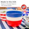 Re-Play Made in USA 20 Oz. Reusable Plastic Bowls, Pack of 6 - Dishwasher and Microwave Safe Bowls for Snacks, Cereals, and Everyday Dining - Durable Toddler Bowl Set 4.75" x 4.75" x 2" - Fairytale view 3