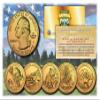 Merrick Mint 2012 America The Beautiful 24K Gold Plated Quarters Parks 5-Coin Set w/Capsules view 1