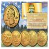 Merrick Mint 2017 America The Beautiful 24K Gold Plated Quarters Parks 5-Coin Set w/Capsules view 1