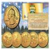 Merrick Mint 2016 America The Beautiful 24K Gold Plated Quarters Parks 5-Coin Set w/Capsules view 1