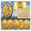 Merrick Mint 2014 America The Beautiful 24K Gold Plated Quarters Parks 5-Coin Set w/Capsules view 1
