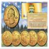 Merrick Mint 2019 America The Beautiful 24K Gold Plated Quarters Parks 5-Coin Set w/ Capsules view 1