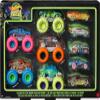 Hot Wheels Toy Monster Trucks 10-Pack of Glow-in-The-Dark 1:64 Scale Vehicles, GITD Set of 5 Trucks & 5 Cars, Play Vehicles for Kids & Collectors view 1