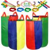 4-8 Player Potato Sack Race Bags Backyard Games for Kids and Adult, Field Day Birthday Party Outdoor Games for Kids Family,Carnival Game,Egg and Spoon Race,3 Legged Race,Relay Batons,Easter Fun Games view 1