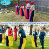 4-8 Player Potato Sack Race Bags Backyard Games for Kids and Adult, Field Day Birthday Party Outdoor Games for Kids Family,Carnival Game,Egg and Spoon Race,3 Legged Race,Relay Batons,Easter Fun Games view 2