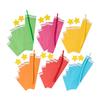 Assorted Colors Bright Paper Christmas Tree Ornament Craft Kit - 4" x 7" (Set of 12) - Ideal for DIY Holiday Decorations & Kids Crafts view 2
