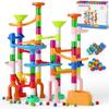 Marble Run, 135pcs Marble Maze Game Construction Building Toys for Kids, Marble Track Race Set STEM Learning Toys Gift for Boys Girls 3 4 5 6 7 8 9 10+ view 1