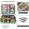 KISLANE 24 Diecast Cars Storage for Diecast Cars, Storage Case Compatible with 24 Diecast Cars, Matchbox Cars, Mini Cars, Diecast Cars Storage, Bag Only (Green) view 2