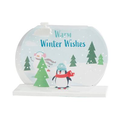 Fun Express 3D Snowy Winter Scene Craft Kit - Makes 12