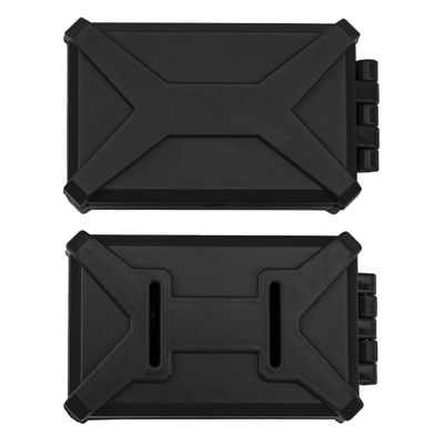 2Pack Vgoohobby Mini Toolbox Trunk Decoration Accessories RC Luggage Case Compatible with Traxxas TRX4 Axial SCX10 90046 CC01 D90 D110 1/10 Wrangler Jeep RC Crawler Car (Black)