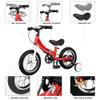 Balance Bike 3 in 1,The Dual Use of a Kids Balance Bike and Toddler Bike, for 2 3 4 5 6 7 Years Old -12 14 16 Inches with Training Theory, Brake, Pedal view 3