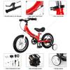 Balance Bike 3 in 1,The Dual Use of a Kids Balance Bike and Toddler Bike, for 2 3 4 5 6 7 Years Old -12 14 16 Inches with Training Theory, Brake, Pedal view 4
