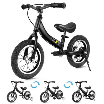 Balance Bike 3 in 1,The Dual Use of a Kids Balance Bike and Toddler Bike, for 2 3 4 5 6 7 Years Old -12 14 16 Inches with Training Theory, Brake, Pedal