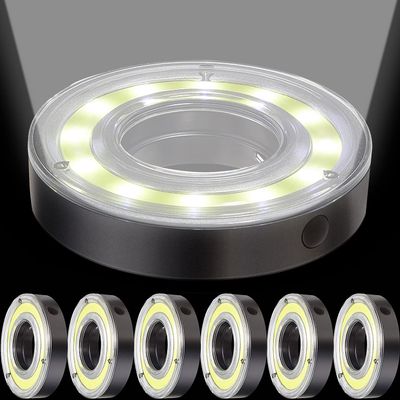 Retisee 6 Pcs LED Golf Hole Lights Glowing Green Markers Night Play
