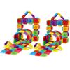 Dimple 2 Sets of 60 Blocks Total 720-Piece Set Large Stacking Blocks and Interconnecting Building Set for Boys & Girls, Great Toy for Child Development for Kids and Toddlers view 1